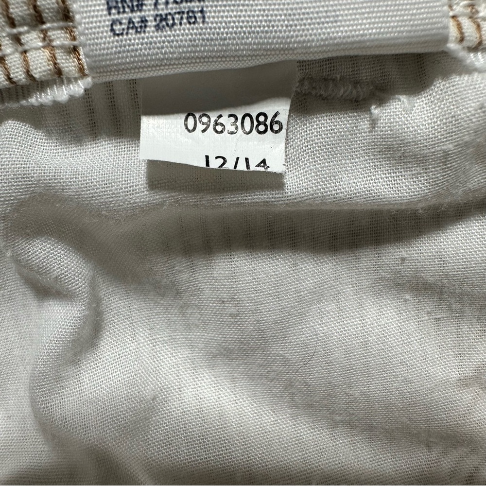 TOMMY HILFIGER Beige Pinstripe Hampton Preppy Chino Bermuda Shorts - Picture 8 of 9